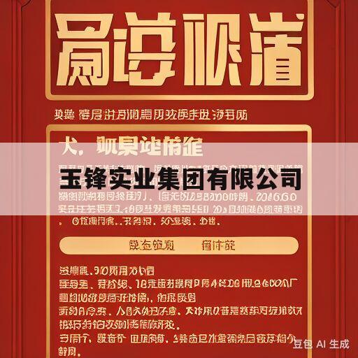 玉锋实业集团有限公司(玉锋实业集团有限公司爆炸)