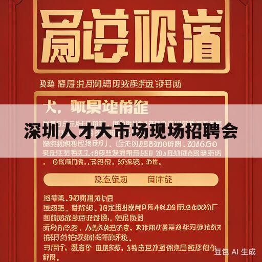 深圳人才大市场现场招聘会(深圳人才大市场现场招聘会时间)