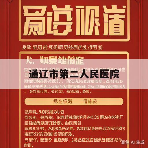 通辽市第二人民医院(通辽第二人民医院图片)