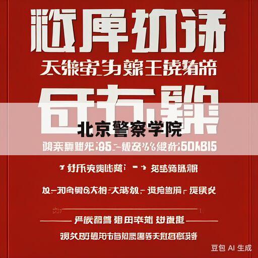 北京警察学院(北京警察学院2024年度公开招聘事业编制人民警察公告)